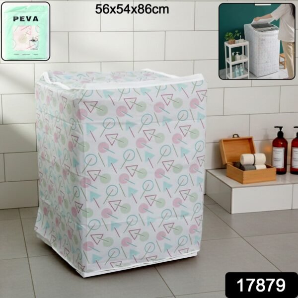 PEVA Waterproof Washing Machine Dust Cover (56×54×86 cm, 1 Pc)