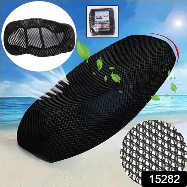 269268Pc-15282.jpg Heavy Cushion Seat Cover Scooty Seat Cover Bike Seat Cover (1 Pc)