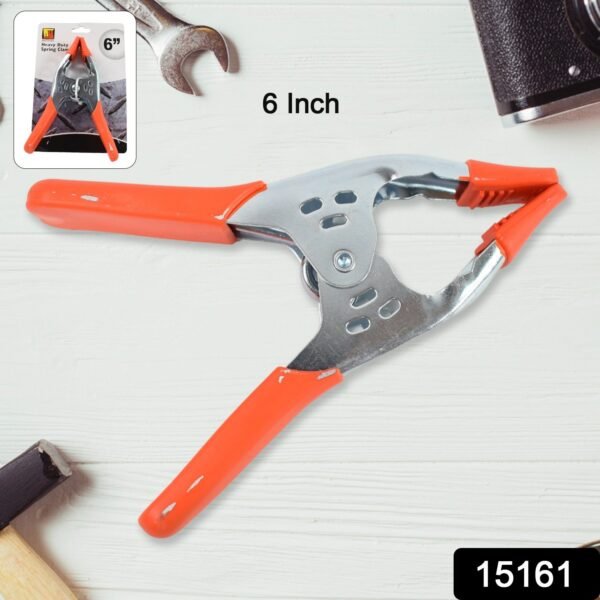 26e873e3-4c2e-4761-aea0-29967492c379.jpg 6 Inch Spring Clamps, Heavy Duty Spring Metal Spring Clamps (1 Pc)