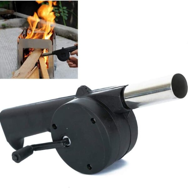 Portable Hand Crank Air Blower Fan for Charcoal Grill BBQ