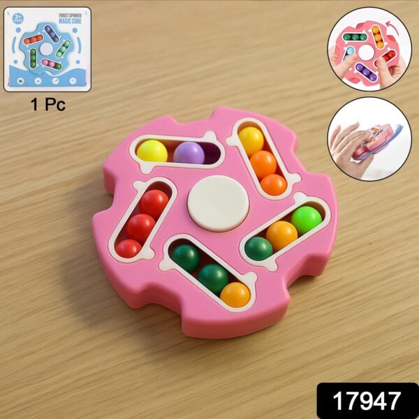 Fidget Magic Cube Spinner Toy – Multi-Track Finger Puzzle