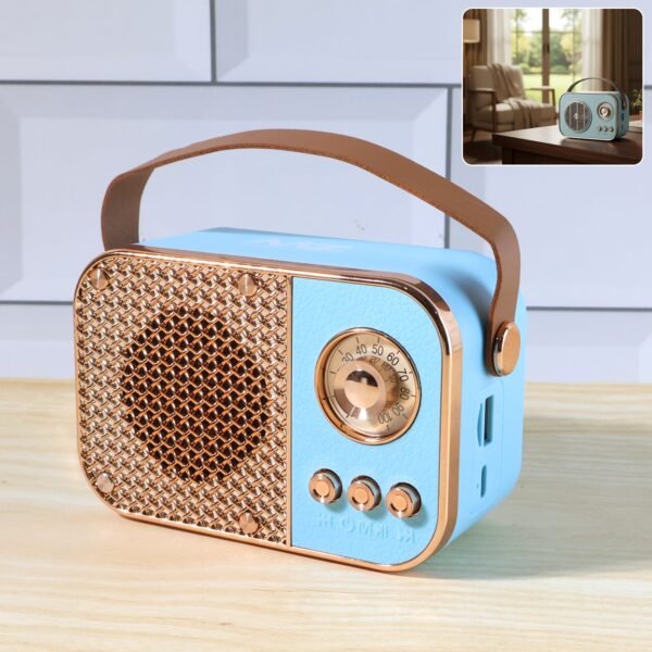27_massager.jpg Vintage Style Wireless Portable Speaker with Retro Radio (1 Pc)