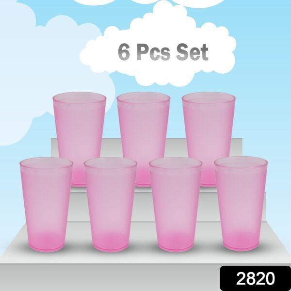 Large Glass Set – for Kitchens & Offices, Perfect for Water & Beverages (6-Piece)