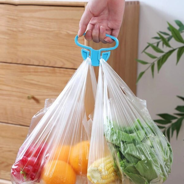 Plastic Bag Handle Holder Portable Grocery Bag Carrier Multifunctional (2 Pc)