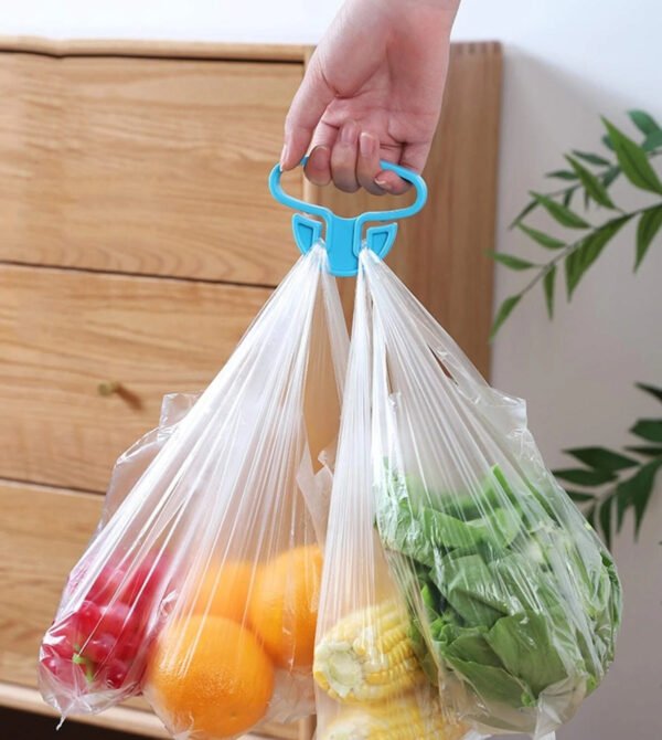 Plastic Bag Handle Holder Portable Grocery Bag Carrier Multifunctional (2 Pc)