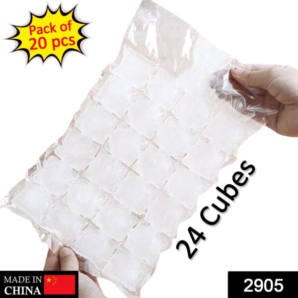 2905.jpg Disposable Ice Cube Bags, Cold Ice Pack Cooler Bag for Cocktail Food Wine