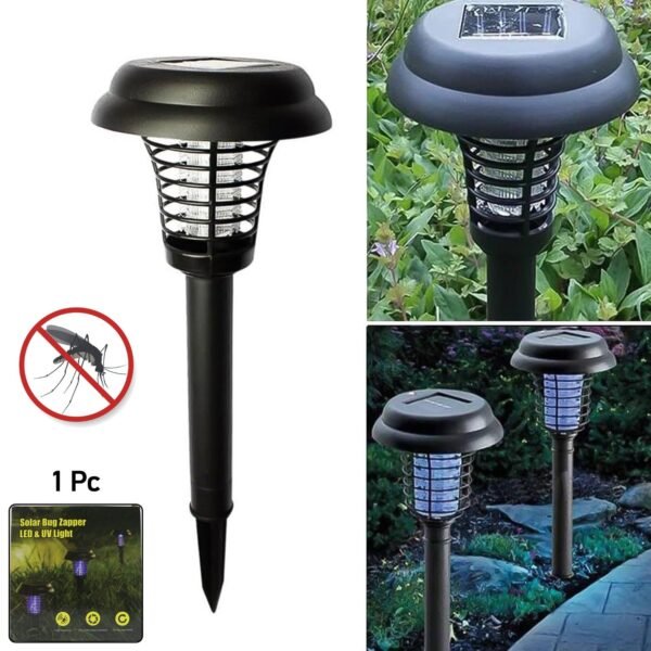 29414772-9830-4a12-8dc1-d2b25f68d3f3.jpg Big Garden Lighting UV LED Solar Powered Mosquito Trap and Bug Zapper (1 Pc)