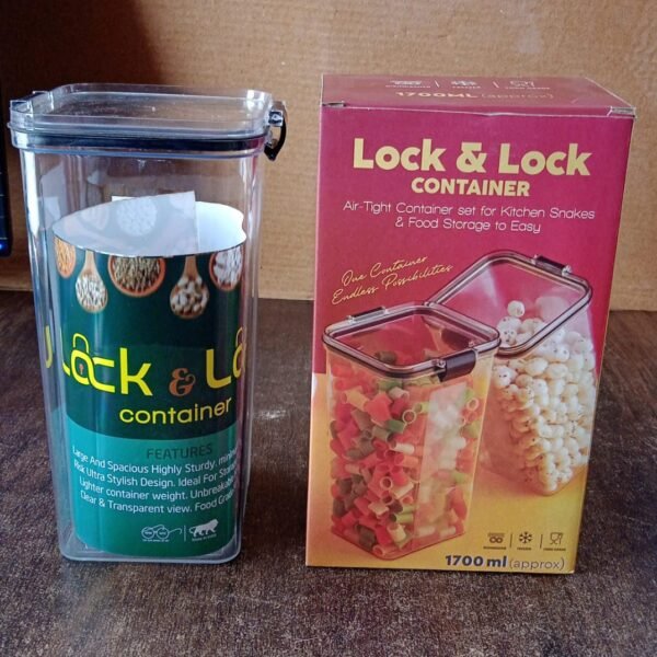 2968fcd4-1f32-4b9e-853a-73b0cb6a838e.jpg 1700 ML Airtight Lock & Lock Plastic Storage Container (1 Pc)