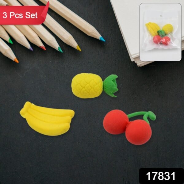 2_0152a63c-0102-4fd4-a0ef-fce891566a84.jpg Mix Design Fancy & Stylish Colorful Erasers (1 Set / 3 Pc Set)