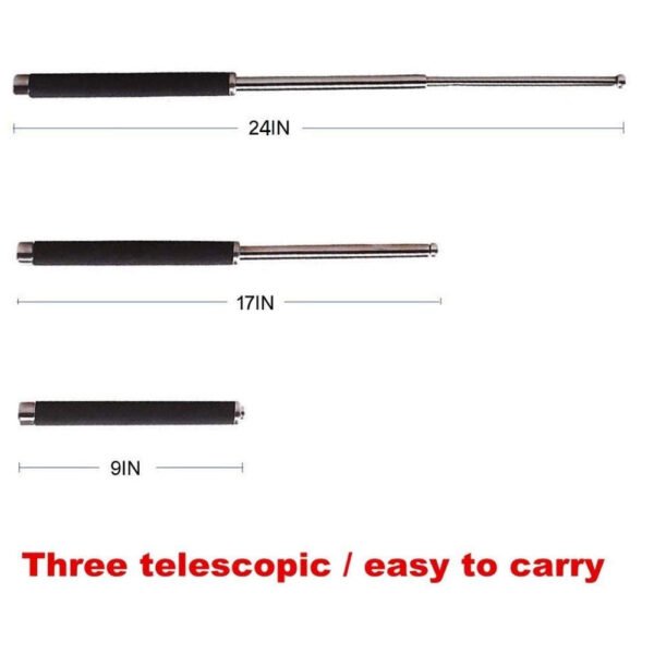 Multi-Function Collapsible Self Defense Stick Extended