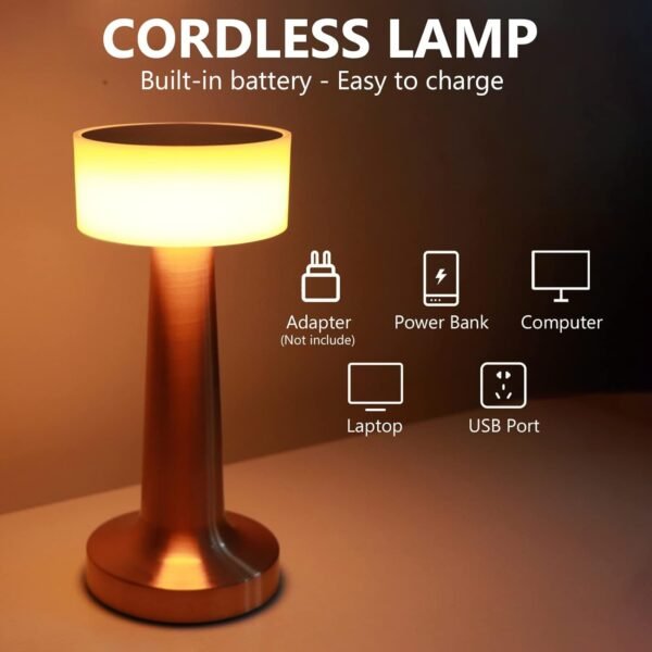 LED Lamp with Touch Control | Decorative Desk Lamp (1 Pc)