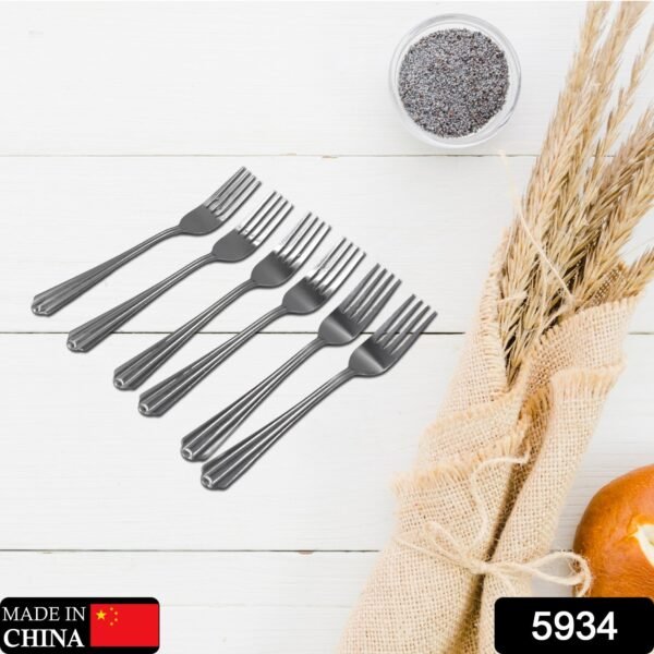 Steel Fork Set of 6 – High-Quality Kitchen Fork Set for Home Use