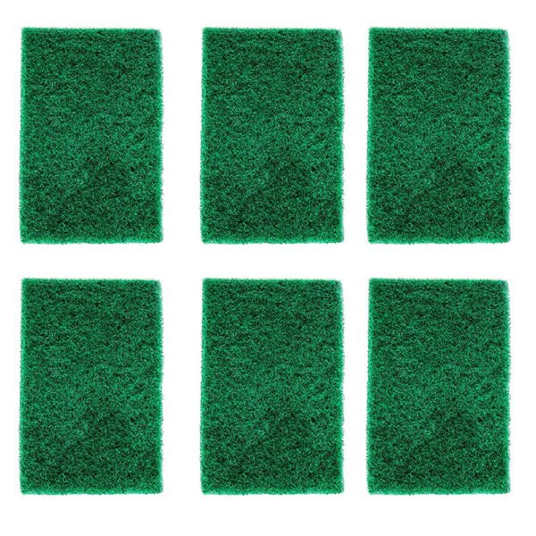 Scrub Sponge Cleaning Pads Aqua Green (Pack Of 6)