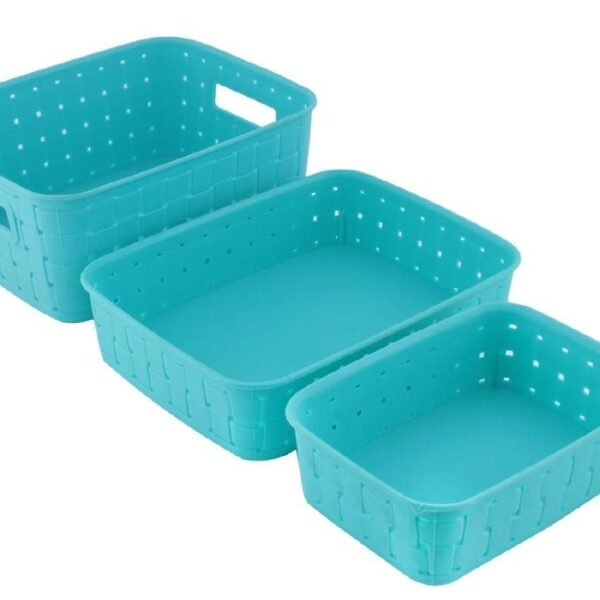 Smart Baskets for Storage(Set of 3) Sky Blue