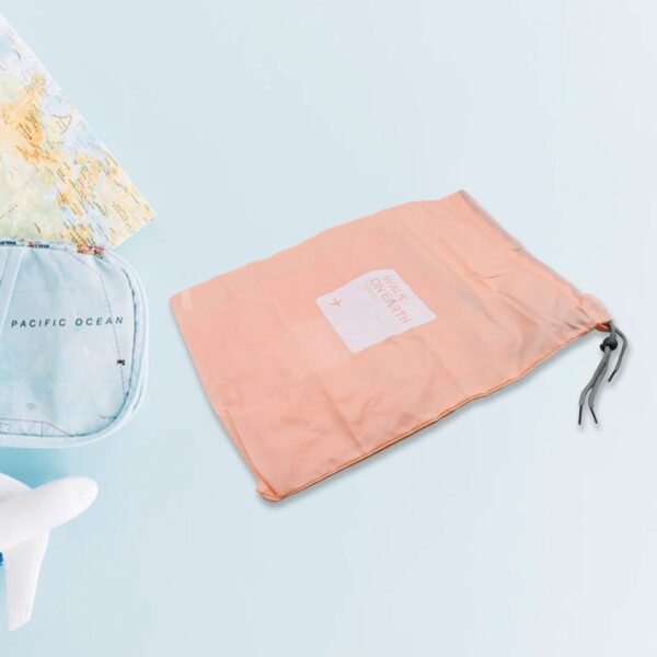 Travel Storage Bag Set – Waterproof Nylon Drawstring Organizers Clothes & (4 Pc)