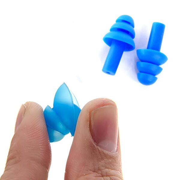 2_740dc819-b4d7-40f2-9659-f40c353a9fae.jpg Reusable Silicone Swimming Ear Plugs - (Set)