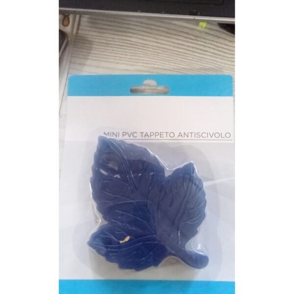 Mini PVC Anti-Slip Bat Mat Baby Non Slip Safety Shower Mats Leaf Shaped 4 Pc Set