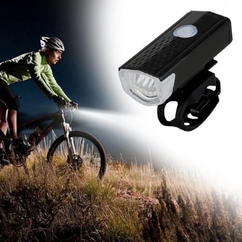 2_818cce62-c714-4b96-9702-0c9ed4166f1d.jpg USB Rechargeable 400 Lumen Bicycle Front Headlight Cycle Light Set
