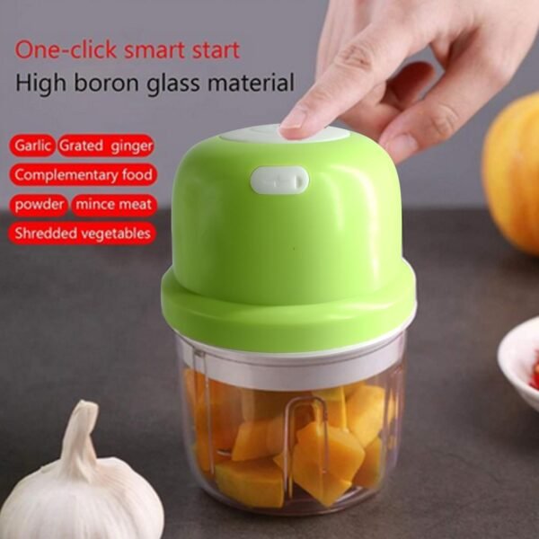 USB Rechargeable Electric Chopper Fruit Vegetable Onion Chopper Garlic Chopper