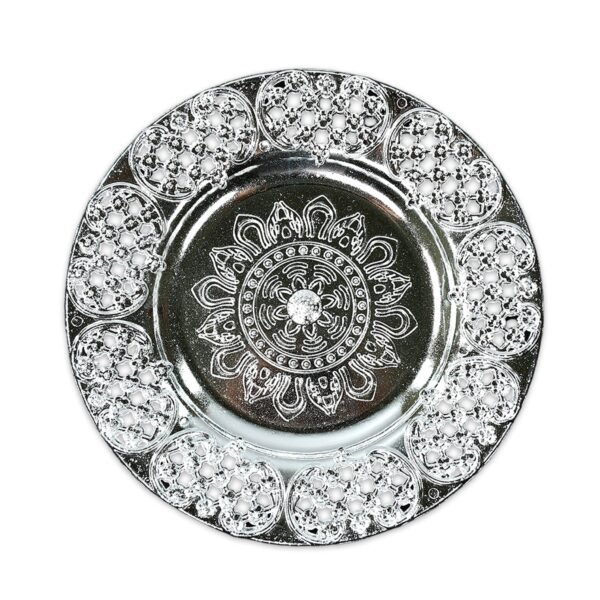 Beautiful 8-Inch Plastic Pooja Thali Set for Daily Use & Special Occasions