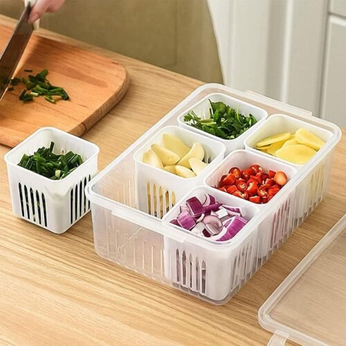 Fridge Storage Box – Freezer Vegetable & Meat Organizer Drawer