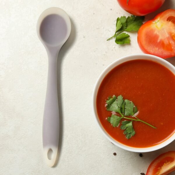 Silicone Basting Spoon for Non-Stick Cookware & Kitchen Use (1 Pc)