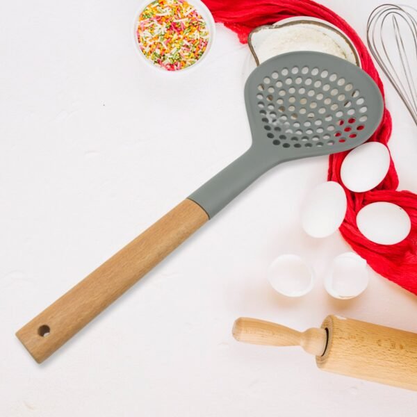 2_a9298075-e0b9-42cd-87d5-5a9afe899fe2.jpg Plastic Kitchen Accessories Skimmer, Spatula Spoon & Soup Spoon Heat Resistant Non Stick Spoons Kitchen Cookware Items Heat Resistant Plastic Kitchen Utensils for Cooking, BPA FREE Gadgets for Non-Stick Cookware (1 Pc )