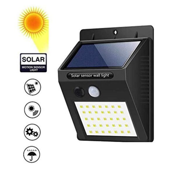 2_b9d7fdc7-fea2-4f68-bebd-4caae6a4b60f.jpg Solar Security LED Night Light for Home Outdoor / Garden Wall (Black) (30-LED Lights)