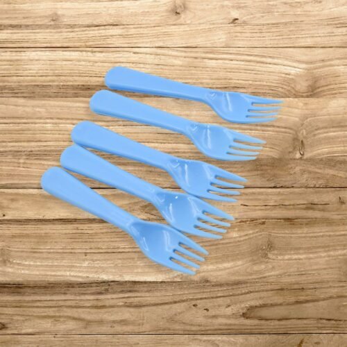 Reusable Heavy Weight Plastic Forks Serving Fork Set for Kitchen Travel Home 5 Pc