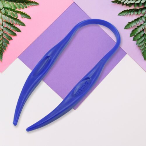 2_e4261a30-a4b6-4450-a3e0-d8638a24662b.jpg Plastic Tongue Cleaner For Kids & Adults | Tongue Scraper For Bad Breath, Maintain Oral Hygiene for Daily Use | for Fresh Breath & Bacteria Removal | Improved Taste Plastic With Handle Tongue Cleaner (1 Pc )