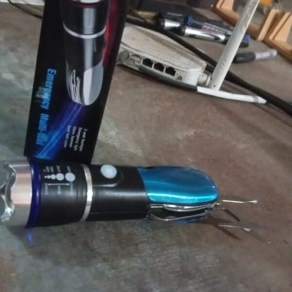 Battery Operated Multi-Tool LED Flashlight – All in One Tool Light (1 Pc)