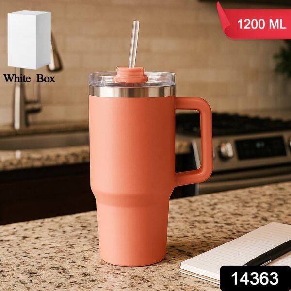 Peach Extra Large Insulated Travel Mug, Tumbler (1200ML - 1 Pc)