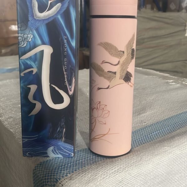 Printed Smart Vacuum Insulated Water Bottle (1 Pc / 500 ML Approx / Multicolor)