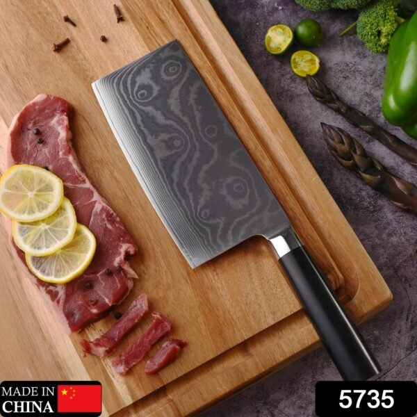 Stainless Steel Chef Damascus Cleaver Vegetable Knife (12 Inch)