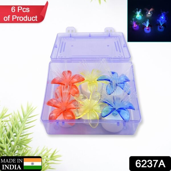 Fiber Optic Light – Mini Color Change LED Table Centerpieces for Diwali (Pack of 6)