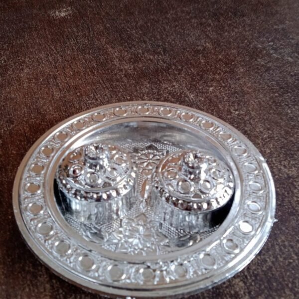 Round Shape Special Puja Thali, Kumkum Thali Holder (1 Pc / Small)