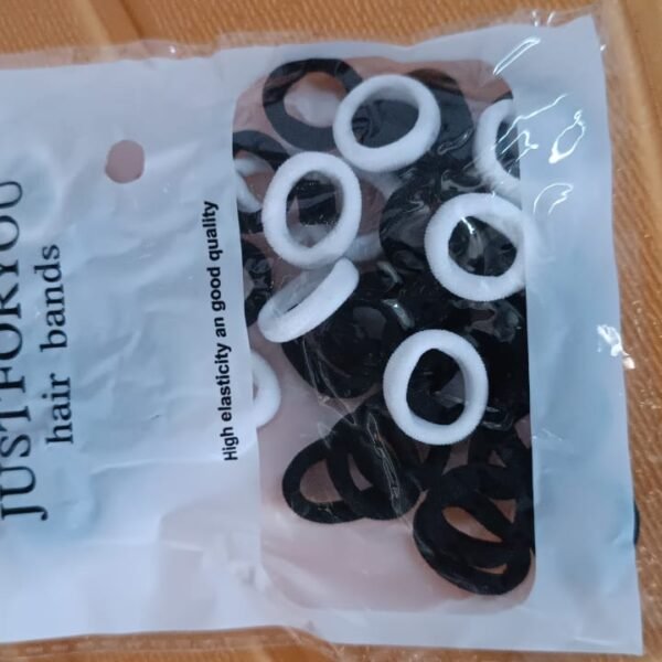 Small Ponytail Rubber Bands for Hair (Pack of 50 / Multicolour)