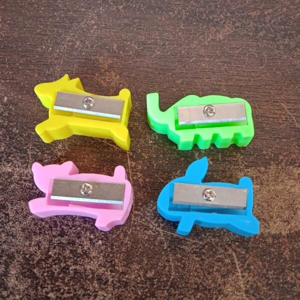 Plastic Small Cute Pencil Sharpener (1 Pc / Mix Design & Color)
