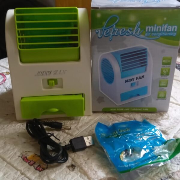 Rechargeable Mini Personal Air Cooler – Desktop Cooling Fan
