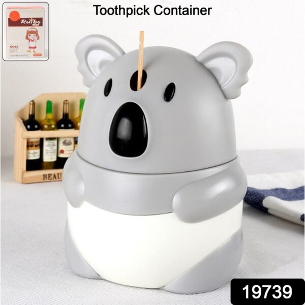 2dc0e091-4b88-4d00-9c80-9aefcef3ab21.jpg Cute Koala Shaped Toothpick Holder Dispenser (1 Pc)