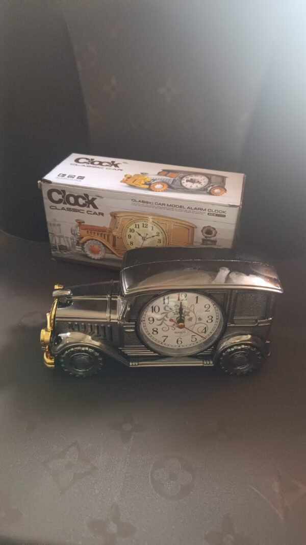 Car Model Clocks, Pen Holder Function ABS Material Alarm Clock Office Desk Bedroom
