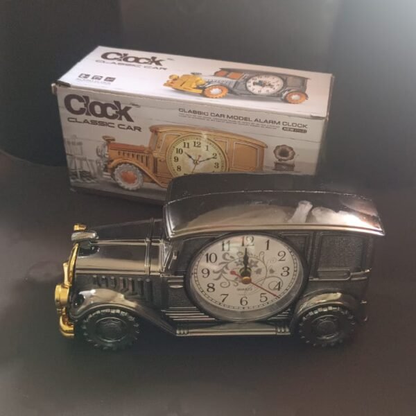Car Model Clocks, Pen Holder Function ABS Material Alarm Clock Office Desk Bedroom