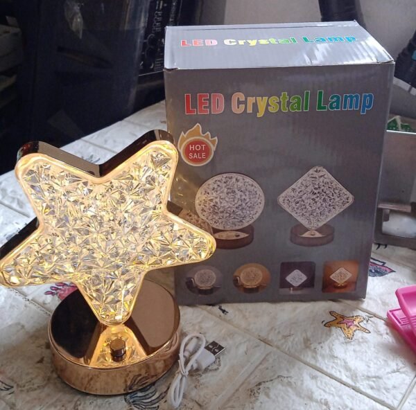 2df3efd0-f751-44c9-90b7-971fb65f3836.jpg Star Crystal Diamond Touch Lamp – USB Rechargeable, 3-Way Dimmable