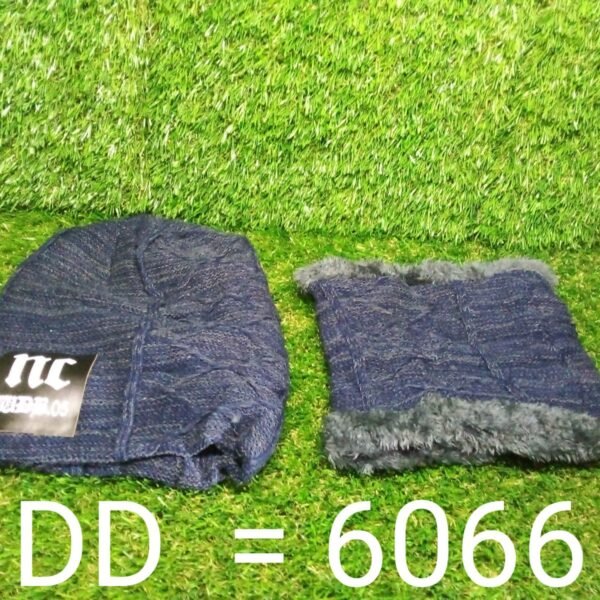 Ultra Soft Unisex Woolen Beanie Cap Plus Muffler Scarf