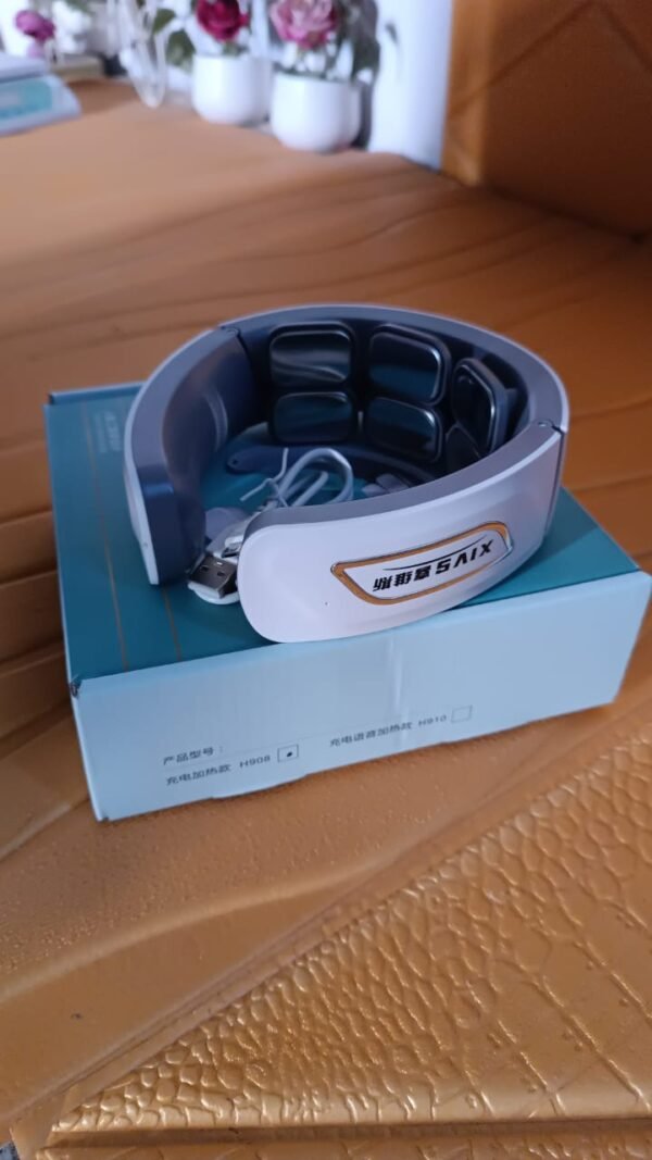 2e90b710-0cad-4298-8341-1d3eac7a492f.jpg 6 Heads Smart Electric Neck and Back Pulse Massager Wireless (1 Pc)