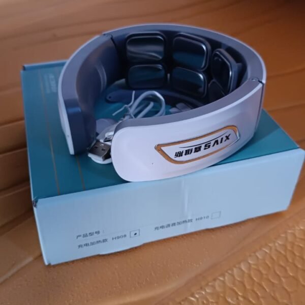 2e90b710-0cad-4298-8341-1d3eac7a492f.jpg 6 Heads Smart Electric Neck and Back Pulse Massager Wireless (1 Pc)