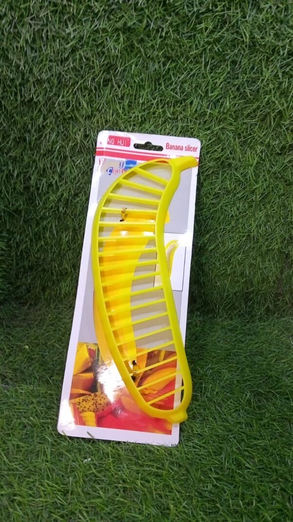 Banana Slicer- for Fruit Salads Handle Plastic Banana Fruit Slicer Cutter Chopper