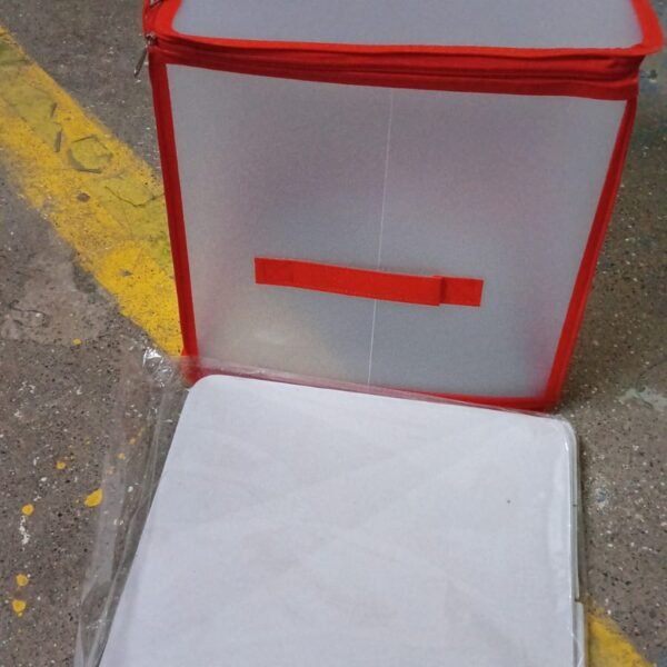 Transparent Zipper Sock Organizer Storage Box (30×30 CM)