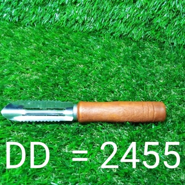 2f840a18-0617-4993-b386-97b8f027e1eb.jpg Wooden Handle and Stainless Steel Vegetable Peeler