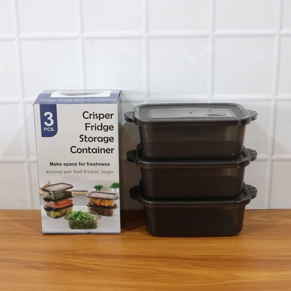 Rectangular Food Storage Containers - (3 Pc / Set)